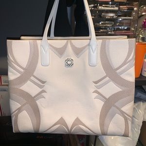 Elie Saab Moonflower Big Canvas Bag SS23